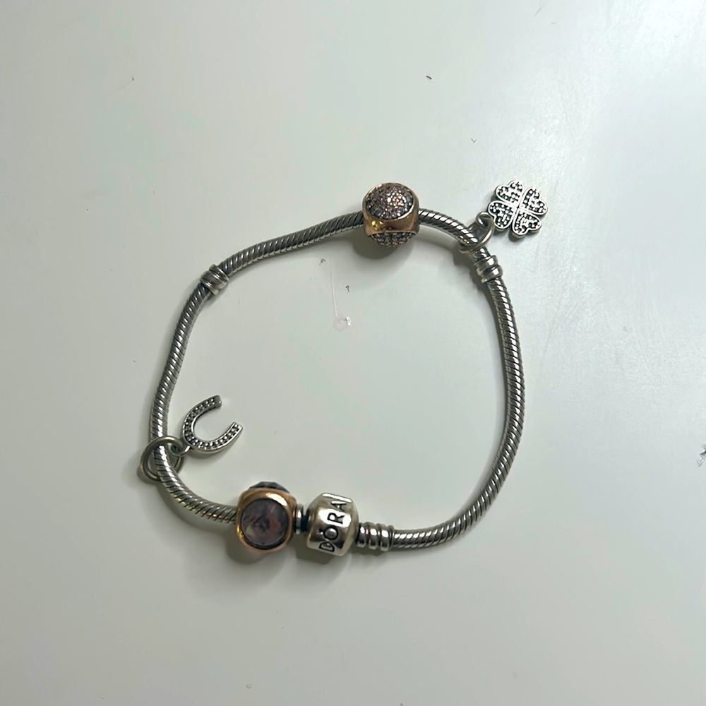 COPY - Vintage Pandora Charm Bracelet